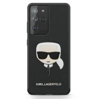 Karl Lagerfeld Saffiano Ikonik Karl`s Head - Etui Samsung Galaxy S21 Ultra (czarny)