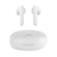 PURO Slim Pod Pro TWS 5.0 - Bezprzewodowe słuchawki Bluetooth V5.0 z etui ładującym, wodoszczelność IPX5 (biały)