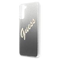 Guess Glitter Gradient Script - Etui Samsung Galaxy S21+ (czarny)