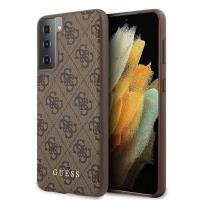 Guess 4G Metal Logo - Etui Samsung Galaxy S21 + (brązowy)