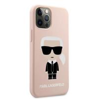 Karl Lagerfeld Fullbody Silicone Iconic - Etui iPhone 12 Pro Max (Light Pink)