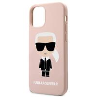 Karl Lagerfeld Fullbody Silicone Iconic - Etui iPhone 12 Mini (Light Pink)