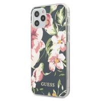 Guess Flower Shiny Collection N3 - Etui iPhone 12 Pro Max (Navy)