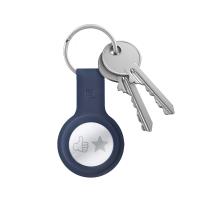 Crong Silicone Case with Key Ring – Etui ochronne brelok do Apple AirTag (granatowy)