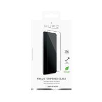 PURO Frame Tempered Glass - Szkło ochronne hartowane na ekran Oppo A94 5G (czarna ramka)