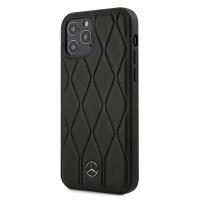 Mercedes Leather Wave Line - Etui iPhone 12 / iPhone 12 Pro (black)
