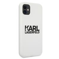 Karl Lagerfeld Silicone Stack Logo - Etui iPhone 11 (biały)