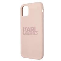 Karl Lagerfeld Silicone Stack Logo - Etui iPhone 11 (różowy)