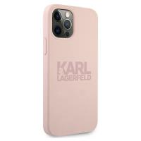 Karl Lagerfeld Silicone Stack Logo - Etui iPhone 12 / iPhone 12 Pro (różowy)