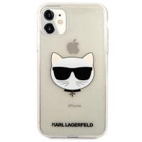 Karl Lagerfeld Choupette Head Glitter - Etui iPhone 11 (złoty)