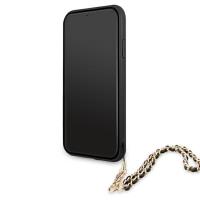 Guess Saffiano Chain - Etui iPhone 11 (czarny)