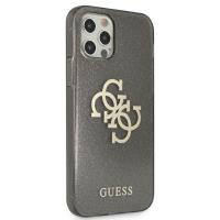 Guess Glitter 4G Big Logo - Etui iPhone 12 Pro Max (czarny)