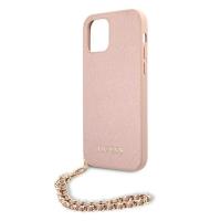 Guess Saffiano Chain - Etui iPhone 12 Pro Max (różowy)