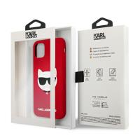 Karl Lagerfeld Choupette Head Silicone - Etui iPhone 11 (czerwony)