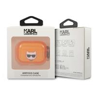 Karl Lagerfeld Choupette Head - Etui Airpods Pro (fluo pomarańczowy)
