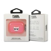 Karl Lagerfeld Choupette Head - Etui Airpods Pro (fluo różowy)