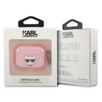 Karl Lagerfeld Choupette Head Glitter - Etui Airpods Pro (różowy)