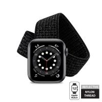 Crong Reflex - Pasek sportowy do Apple Watch 38/40/41 mm (czarny)