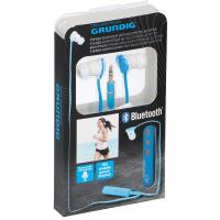 Grundig - Słuchawki douszne z adapterem Bluetooth (niebieski)