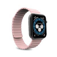 PURO ICON LINK - Magnetyczny pasek do Apple Watch 38/40/41 mm (S/M) (różowy)