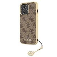 Guess 4G Charms Collection - Etui iPhone 13 Pro (brązowy)