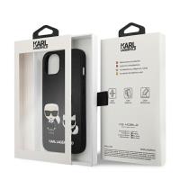 Karl Lagerfeld PU Leather Karl & Choupette Embossed - Etui iPhone 13 Mini (czarny)