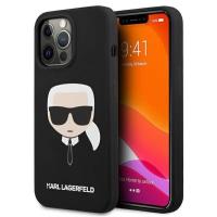 Karl Lagerfeld Silicone Ikonik Karl`s Head - Etui iPhone 13 Pro (czarny)