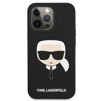 Karl Lagerfeld Silicone Ikonik Karl`s Head - Etui iPhone 13 (czarny)