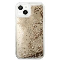 Guess Liquid Glitter Charms - Etui iPhone 13 mini (złoty)