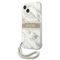 Guess Marble Strap - Etui iPhone 13 Mini (szary)
