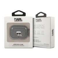 Karl Lagerfeld Karl Head Glitter - Etui Airpods Pro (czarny)
