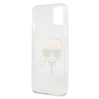 Karl Lagerfeld Karl's Head Glitter - Etui iPhone 13 (srebrny)