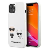 Karl Lagerfeld Silicone Karl & Choupette - Etui iPhone 13 (biały)