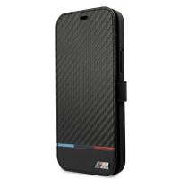 BMW Booktype M Carbon Stripe - Etui iPhone 13 Pro (czarny)