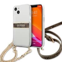 Guess 4G Gold Stripe Crossbody - Etui iPhone 13 mini