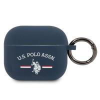 US Polo Assn Silicone Logo - Etui Airpods 3 (granatowy)