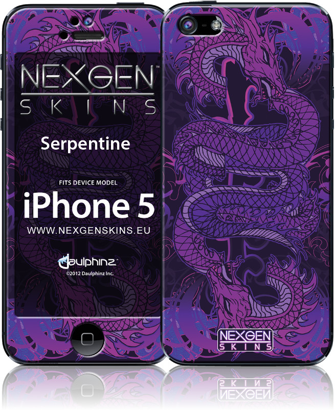 Nexgen Skins - Zestaw skórek na obudowę z efektem 3D iPhone SE / iPhone 5s / iPhone 5 (Serpentine 3D) Nexgen Skins - Zestaw skórek na obudowę z efektem 3D iPhone SE / iPhone 5s / iPhone 5 (Serpentine 3D)