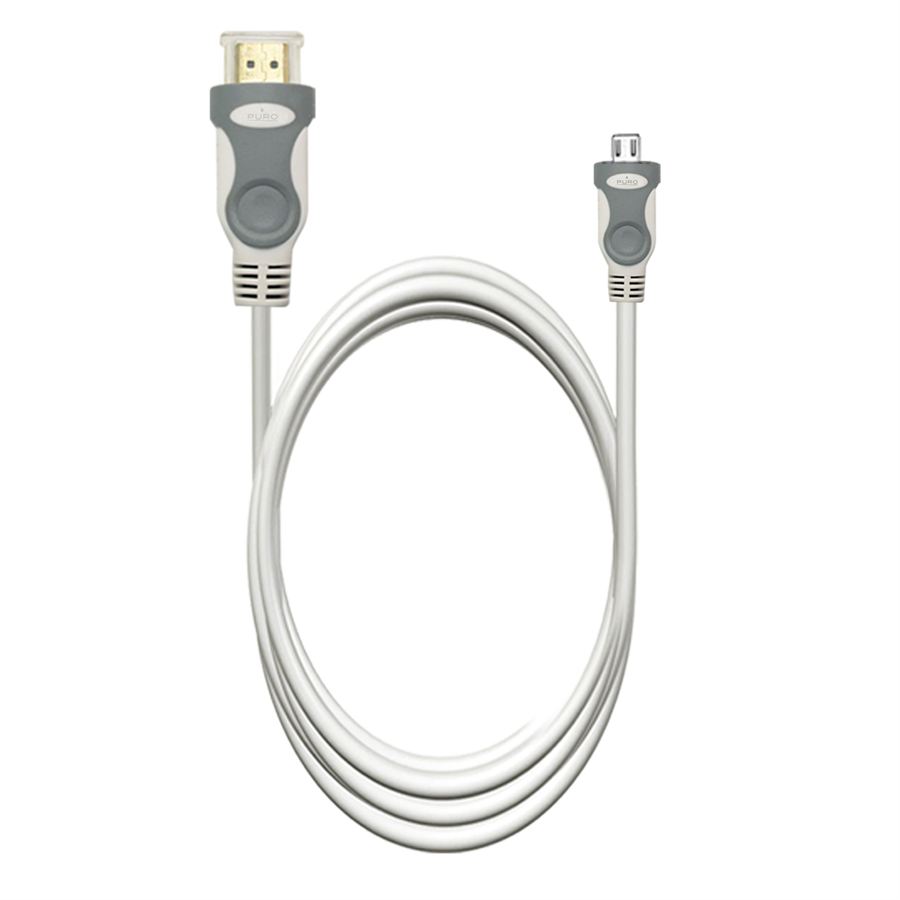 PURO Kabel Micro HDMI 3D Ethernet 200 cm (24AWG) PURO Kabel Micro HDMI 3D Ethernet 200 cm (24AWG)