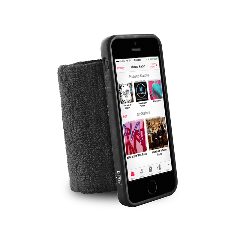 PURO Running Band - Frotka do biegania z etui iPhone SE / iPhone 5s / iPhone 5 + key pocket (czarny) PURO Running Band - Frotka do biegania z etui iPhone SE / iPhone 5s / iPhone 5 + key pocket (czarny)