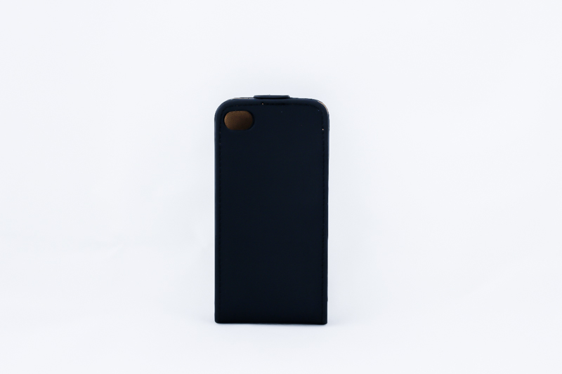 Geffy - Etui iPhone 4s / iPhone 4 Eco Leather flip black Geffy - Etui iPhone 4s / iPhone 4 Eco Leather flip black