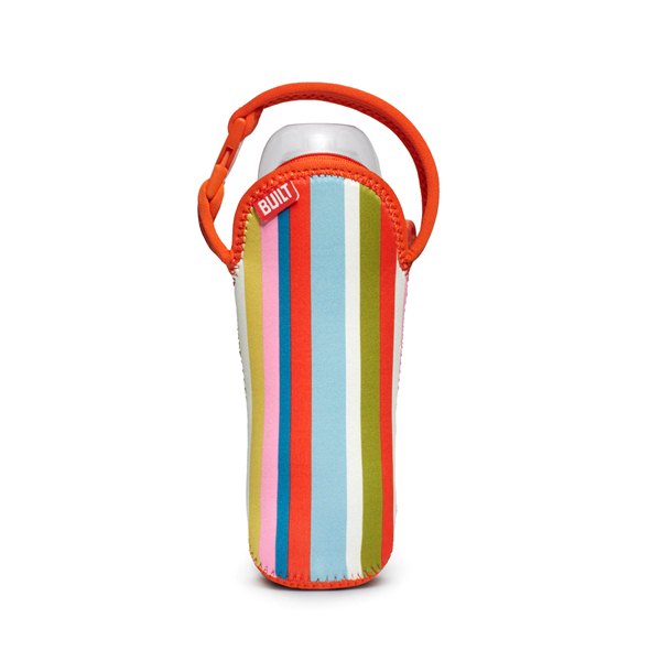 BUILT Bottle Buddy - Termoopakowanie do butelki z uchwytem (Baby Pink Stripe) BUILT Bottle Buddy - Termoopakowanie do butelki z uchwytem (Baby Pink Stripe)