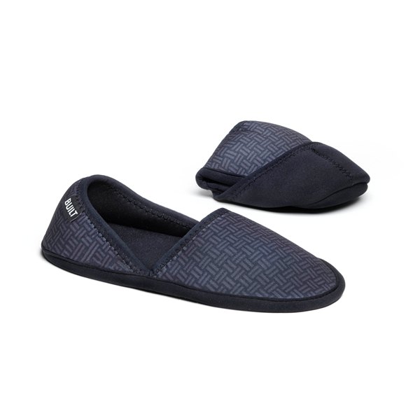 BUILT Travel Slippers Small - Składane kapcie podróżne z etui rozmiar 35-37 (Gridlock) BUILT Travel Slippers Small - Składane kapcie podróżne z etui rozmiar 35-37 (Gridlock)