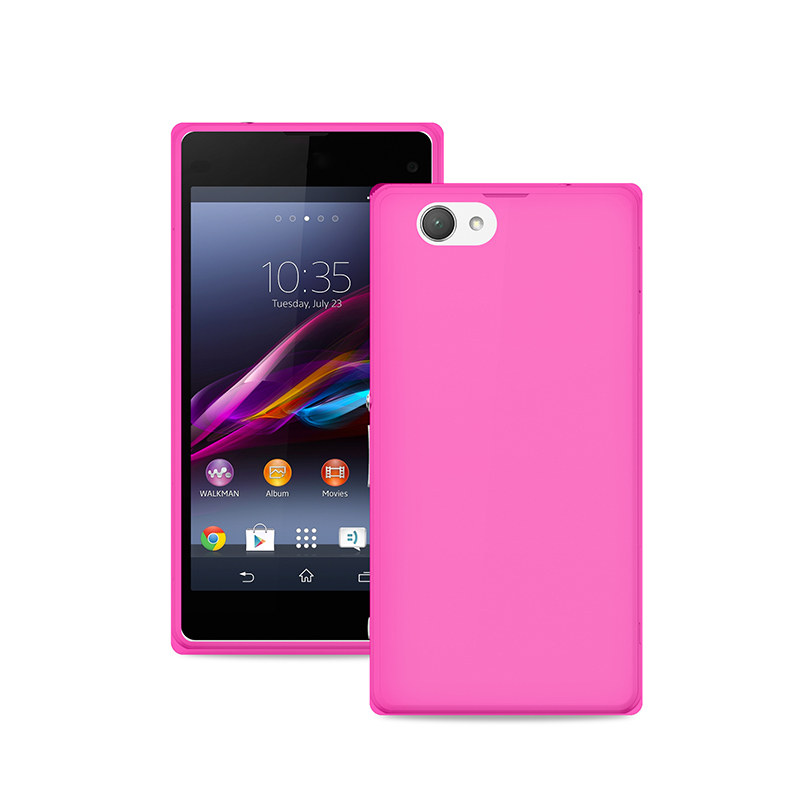 PURO Ultra Slim "0.3" Cover - Zestaw etui + folia na ekran Sony Xperia Z3 Compact (różowy) PURO Ultra Slim "0.3" Cover - Zestaw etui + folia na ekran Sony Xperia Z3 Compact (różowy)