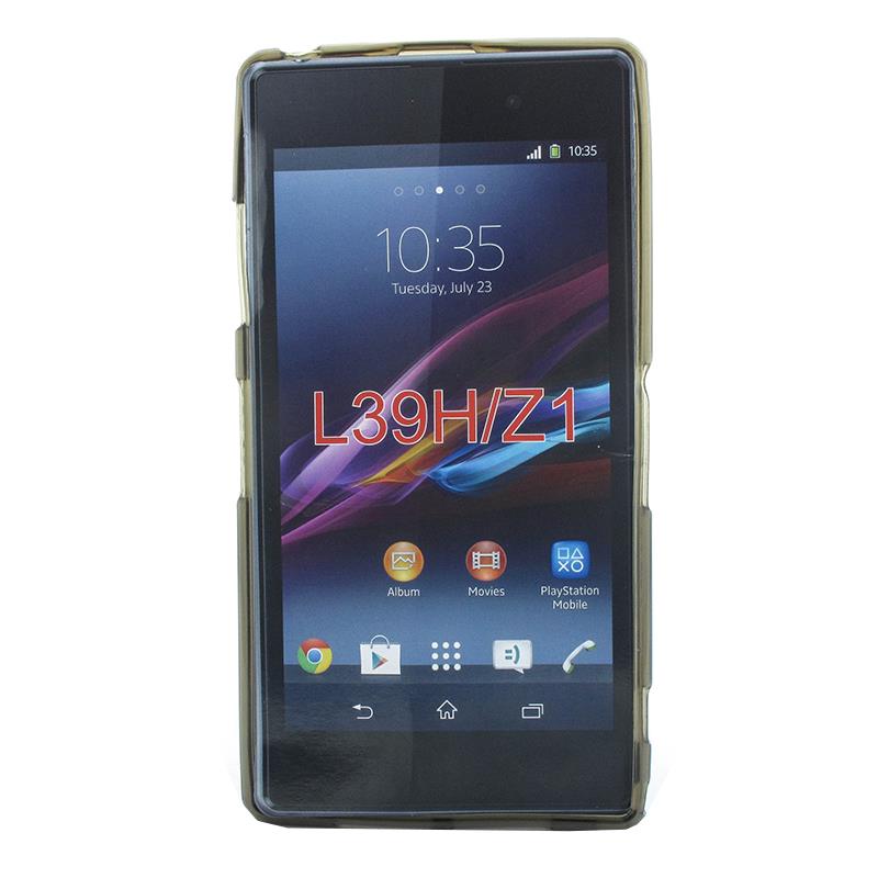 Geffy - Etui Sony Xperia Z1 TPU mat smoke Geffy - Etui Sony Xperia Z1 TPU mat smoke