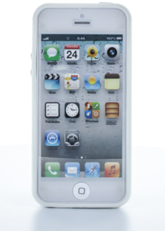 Geffy - Etui iPhone SE / iPhone 5s / iPhone 5 bumper TPU/PVC white Geffy - Etui iPhone SE / iPhone 5s / iPhone 5 bumper TPU/PVC white
