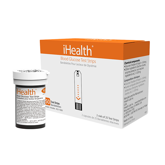 iHealth Glucose Test Strips - Paski do glukometru (50 sztuk) iHealth Glucose Test Strips - Paski do glukometru (50 sztuk)