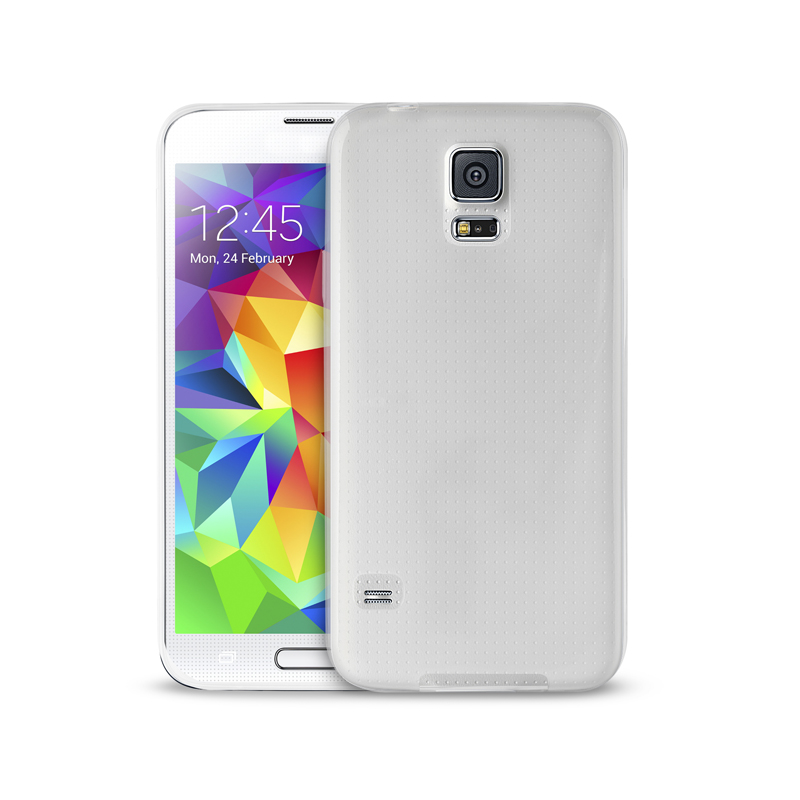 PURO Ultra Slim "0.3" Cover - Zestaw etui + folia na ekran Samsung Galaxy S5/S5 Neo (półprzezroczysty) PURO Ultra Slim "0.3" Cover - Zestaw etui + folia na ekran Samsung Galaxy S5/S5 Neo (półprzezroczysty)
