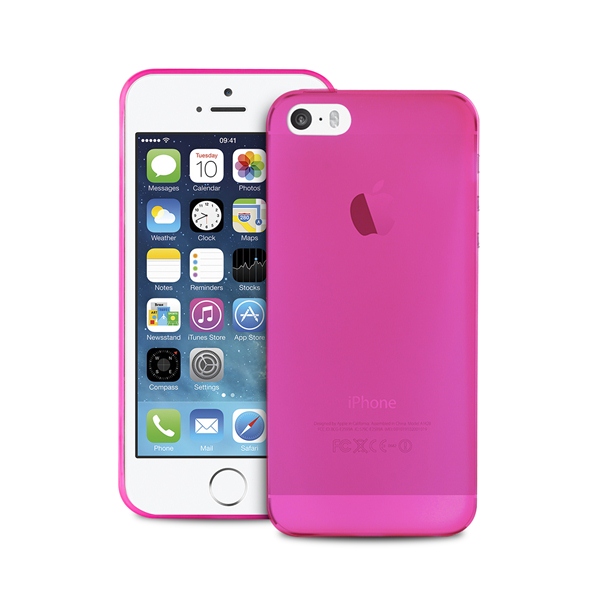 PURO Ultra Slim "0.3" Cover - Zestaw etui + folia na ekran iPhone SE / iPhone 5s / iPhone 5 (różowy) PURO Ultra Slim "0.3" Cover - Zestaw etui + folia na ekran iPhone SE / iPhone 5s / iPhone 5 (różowy)