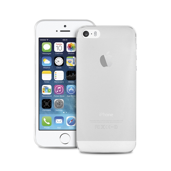 PURO Ultra Slim "0.3" Cover - Zestaw etui + folia na ekran iPhone SE / iPhone 5s / iPhone 5 (półprzezroczysty) PURO Ultra Slim "0.3" Cover - Zestaw etui + folia na ekran iPhone SE / iPhone 5s / iPhone 5 (półprzezroczysty)