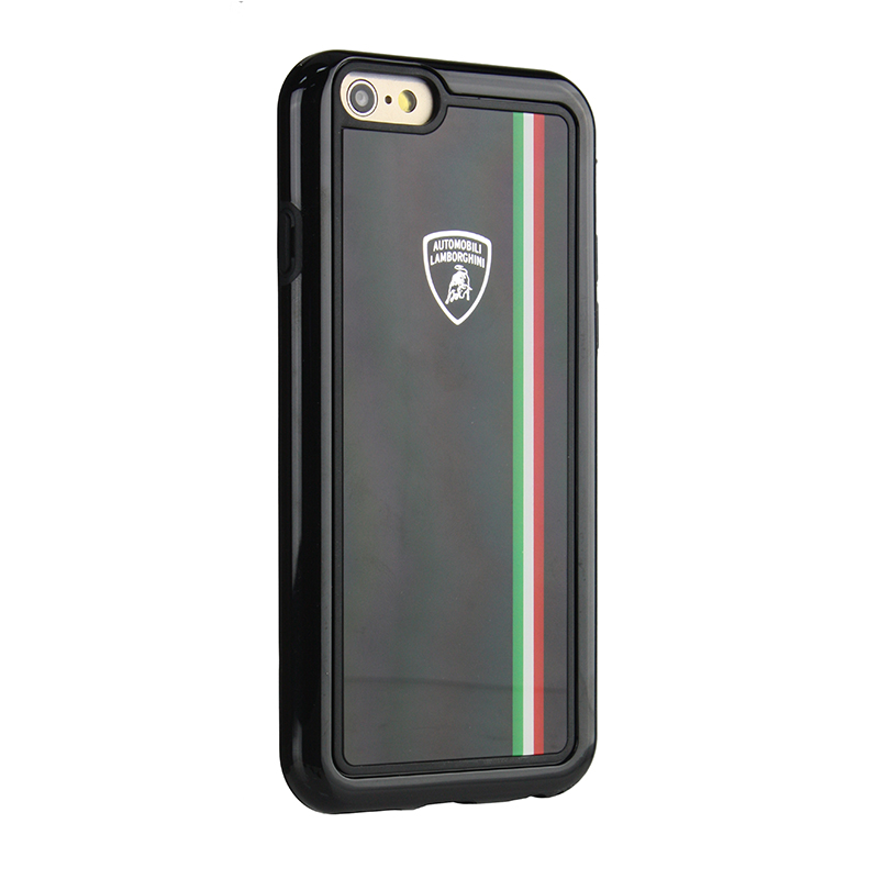 Lamborghini Tricolor Hardcase - Etui iPhone 6s / iPhone 6 (czarny) Lamborghini Tricolor Hardcase - Etui iPhone 6s / iPhone 6 (czarny)